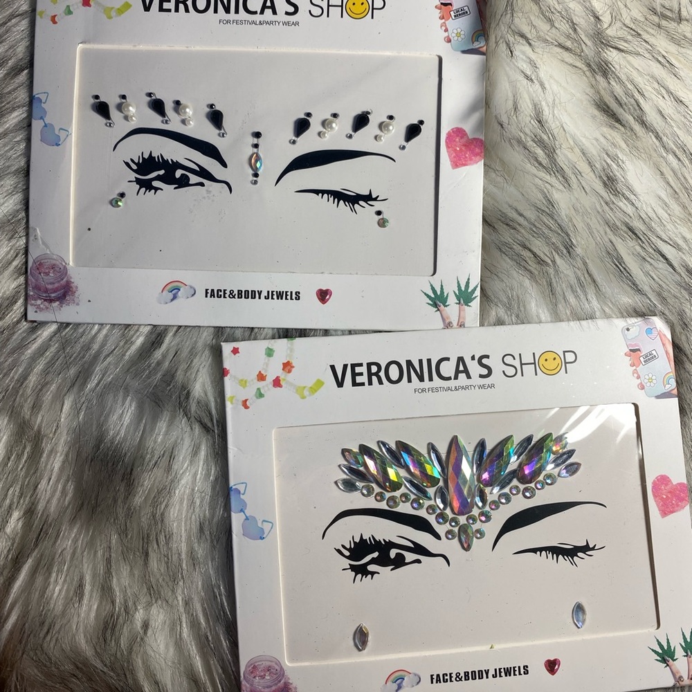 Face Jewel stickers for raves